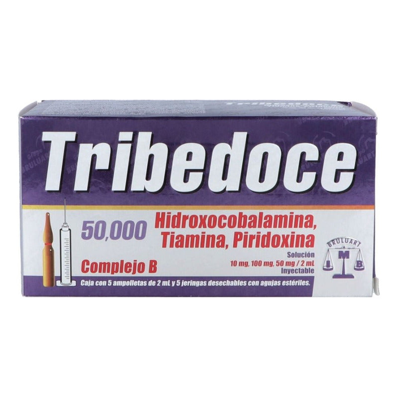 Tribedoce 50,000 Complejo B Inyectable 5 Amps Con Jeringa
