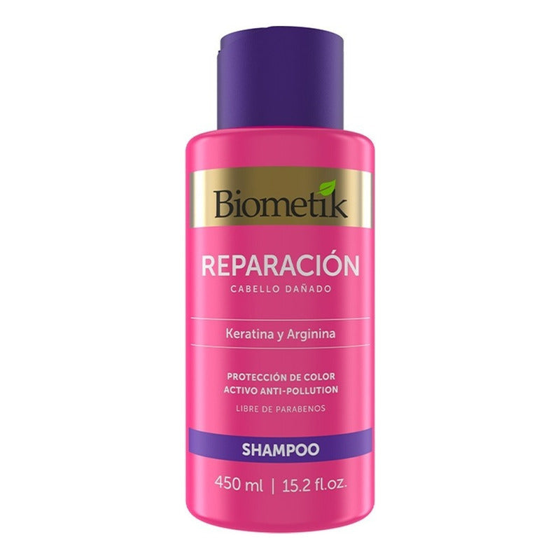 Shampoo Biometik Expert Keratina Y Arginina 450 Ml