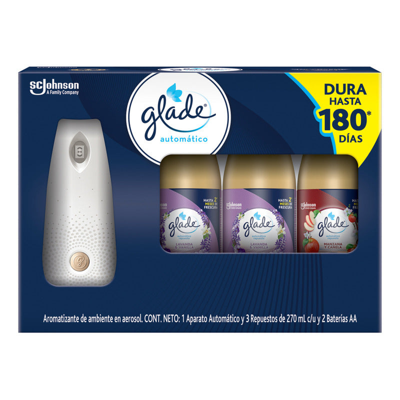 Aromatizador De Repuesto Glade Automático Spray - Pack De 4 Unidades