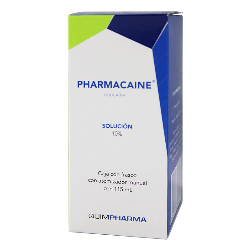Pharmacaine Solución 10 G/100 Ml, 1 Envase 115 Ml Con Atomizador Manual