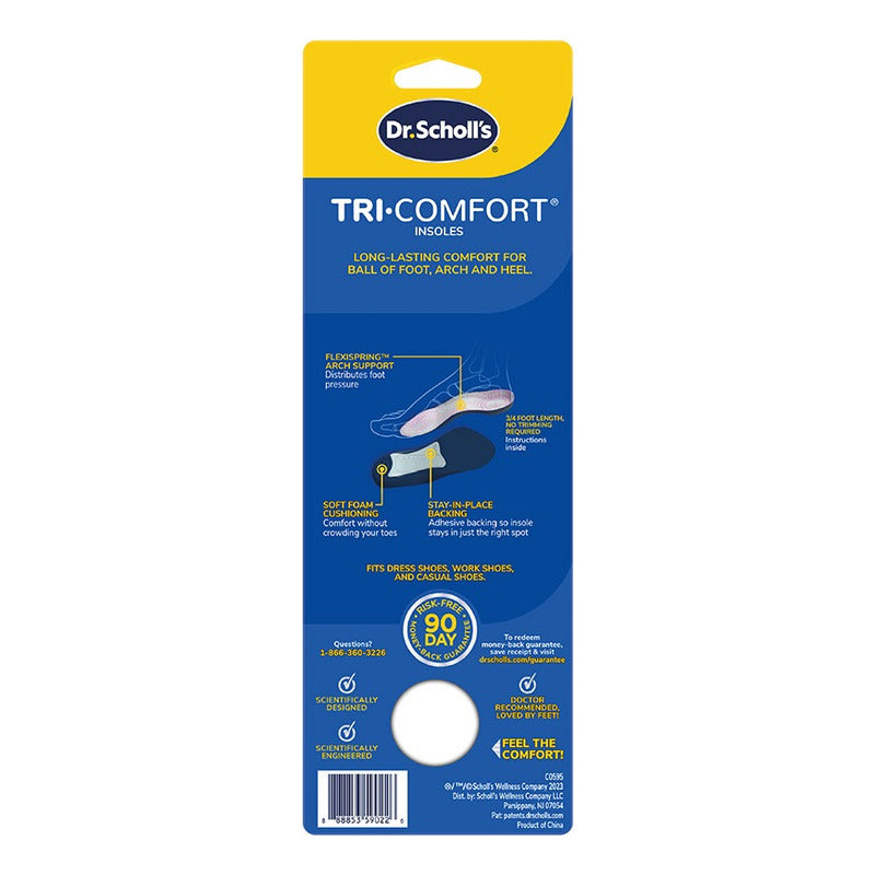 Dr Scholls Pantilla Tri-comfort Dama 1 Par