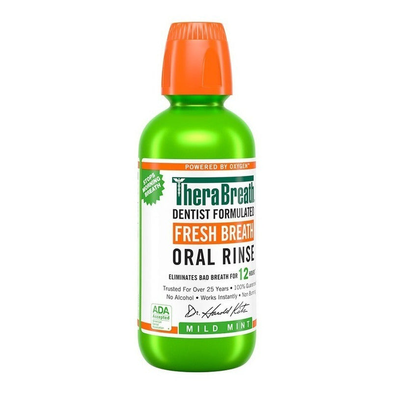 Enjuague Bucal Therabreath Fresh Breath Menta Suave 473 Ml