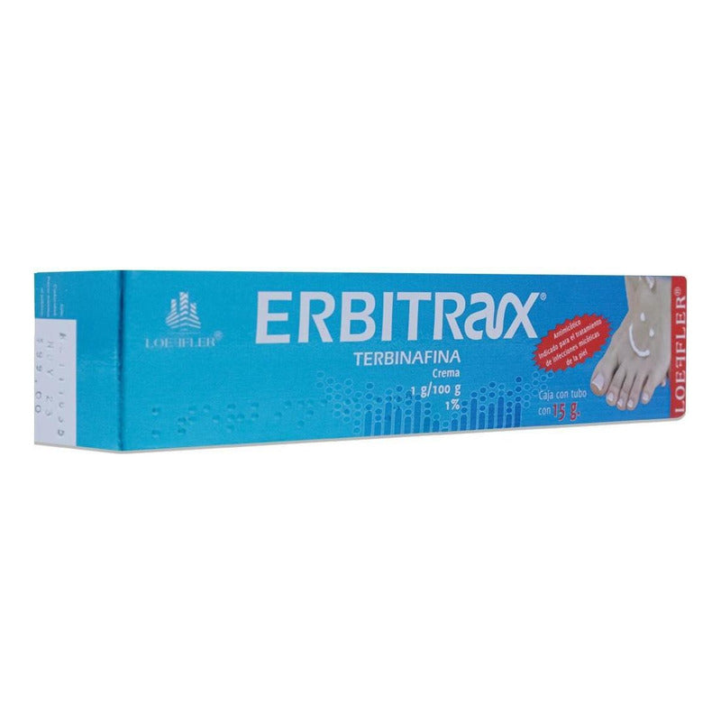 Erbitrax Terbinafina 1% Crema Antimicótica Tubo Con 15 G