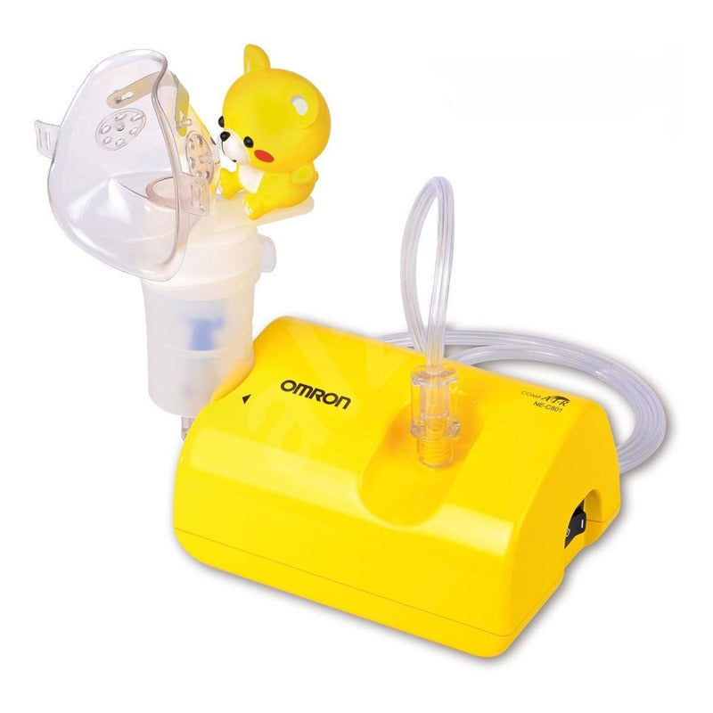 Nebulizador Infantil De Compresor Omron Ne-c801kd 100v/240v Amarillo