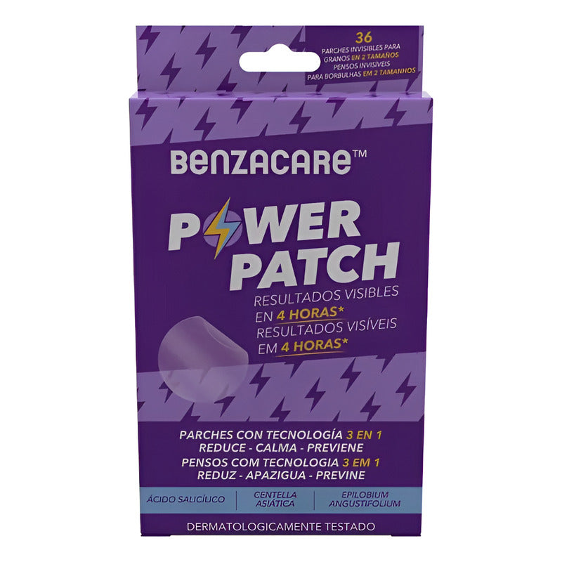 Benzacare Power Patch Parche Reduce Imperfecciones 36 Piezas Día/noche Todo Tipo De Piel