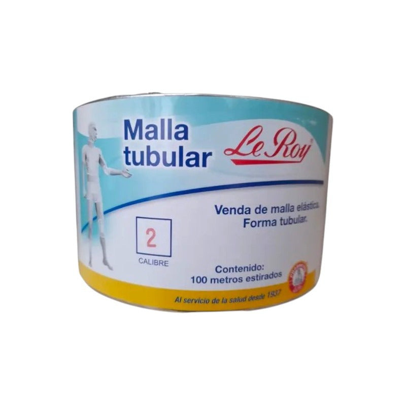 Le Roy Venda Malla Tubular Elástica Cal #2 Bote 100 Metros Blanco
