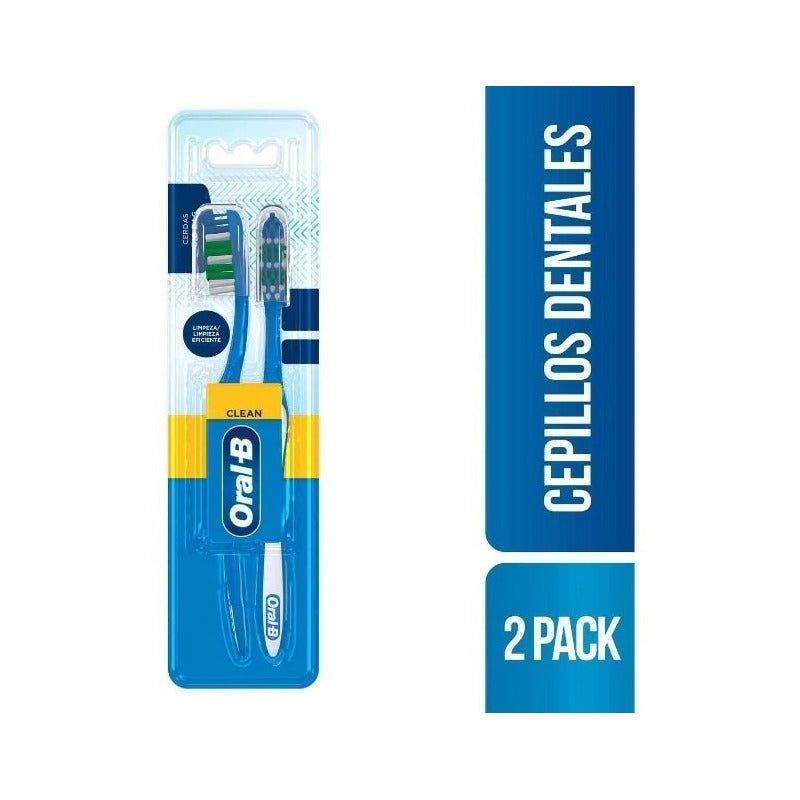 Dos Cepillos Dentales Oral-b 123 Con Protector Antibacterial
