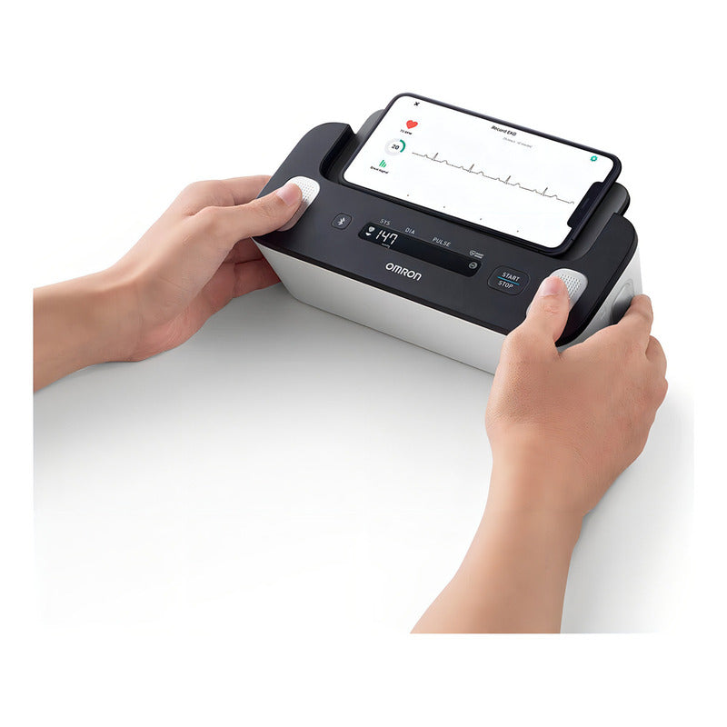 Tensiómetro Digital De Brazo Omron Complete Hem-7530t Ecg Color Negro