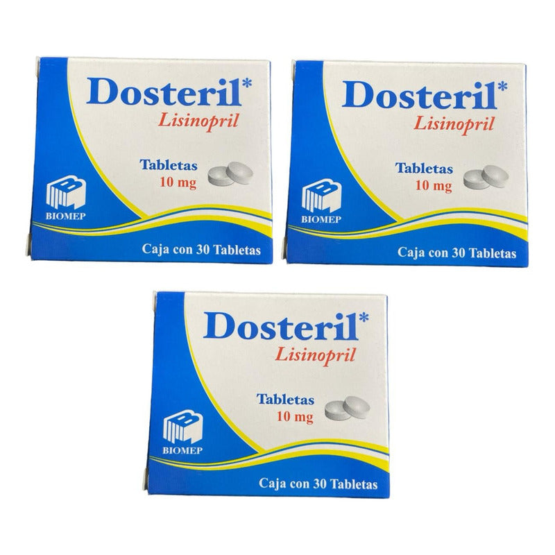 Dosteril Lisinopril Tabletas 10mg 30 Tabletas
