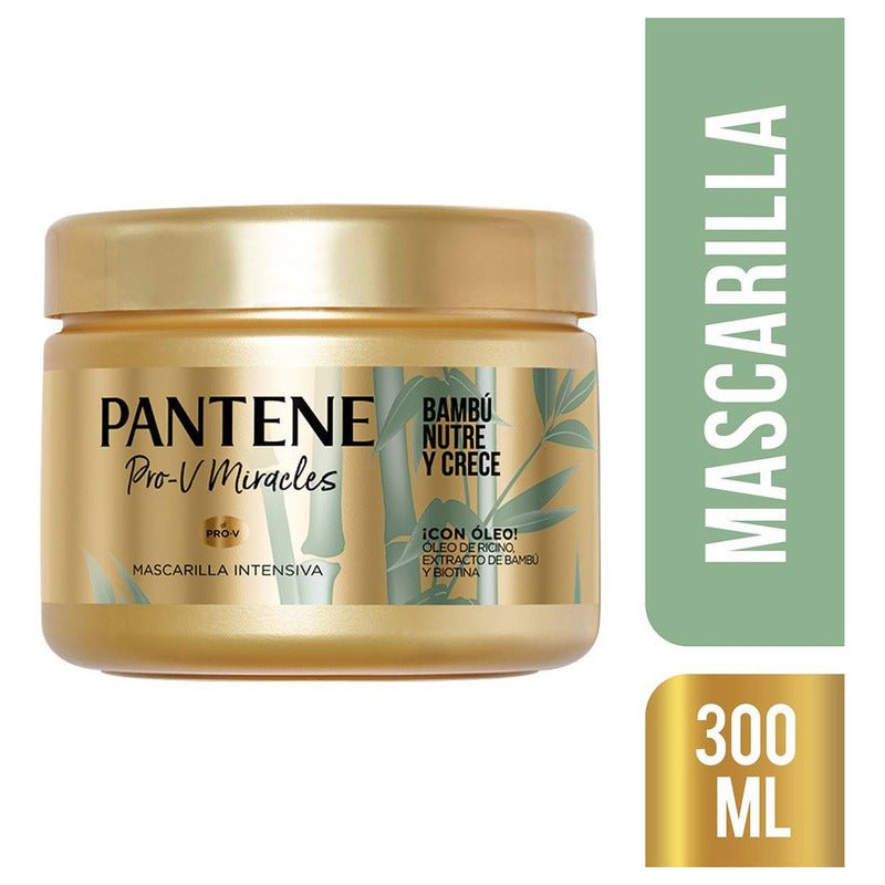 Mascarilla Pantene Pro-v Miracles Bambú Nutre & Crece 300 Ml