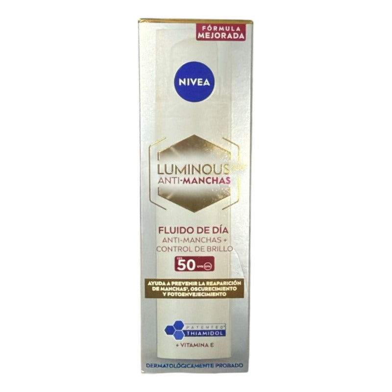 Nivea Cellular Luminous Antimanchas Fluido Fps 50 40ml Todo Tipo De Piel
