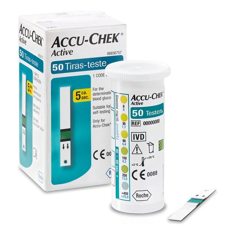 Caja 50 Und Tiras Reactivas 50gr Accu-chek Verde Green