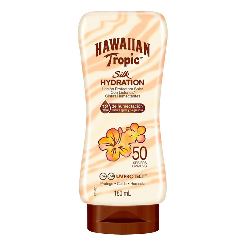 Protector Solar Hawaiian Tropic Silk Hydration Fps 50 Textura Ligera 180ml