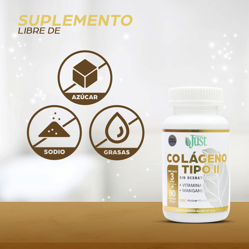 Colágeno Tipo 2 Premium. Sin Desnaturalizar 90 Cápsulas Olnatura Just Natural