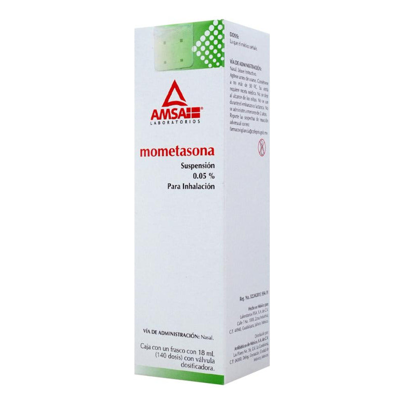 Mometasona Amsa Mometasona Suspension 0.05 % C/18 Ml - Antibioticos De Mexico, S.a. De C.v. (amsa)