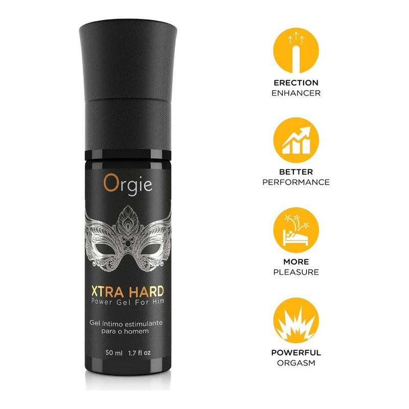 Orgie Xtra Hard Power Gel Íntimo Estimulante Hombre 50ml Sin Sabor