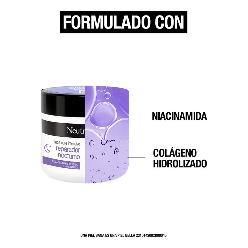 Neutrogena Crema Facial Reparadora Nocturna 100 G Hidratación Profunda Todo Tipo De Piel