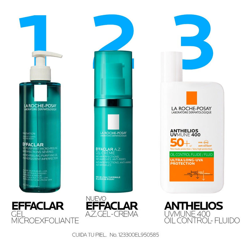 Effaclar Az Gel-crema Para Piel Adulta Con Tendencia Acneica