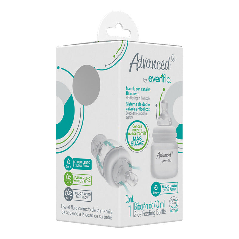 Biberón Evenflo 60ml Flujo Lento 0m+