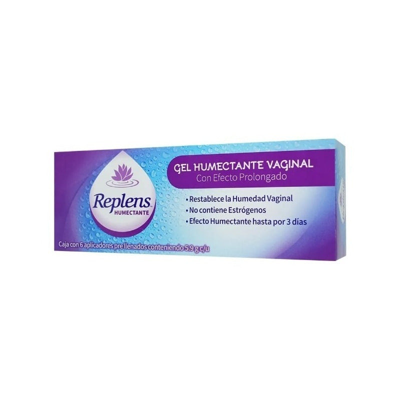 Replens Gel Humectante Vaginal C/6 Aplicadores Sin Sabor