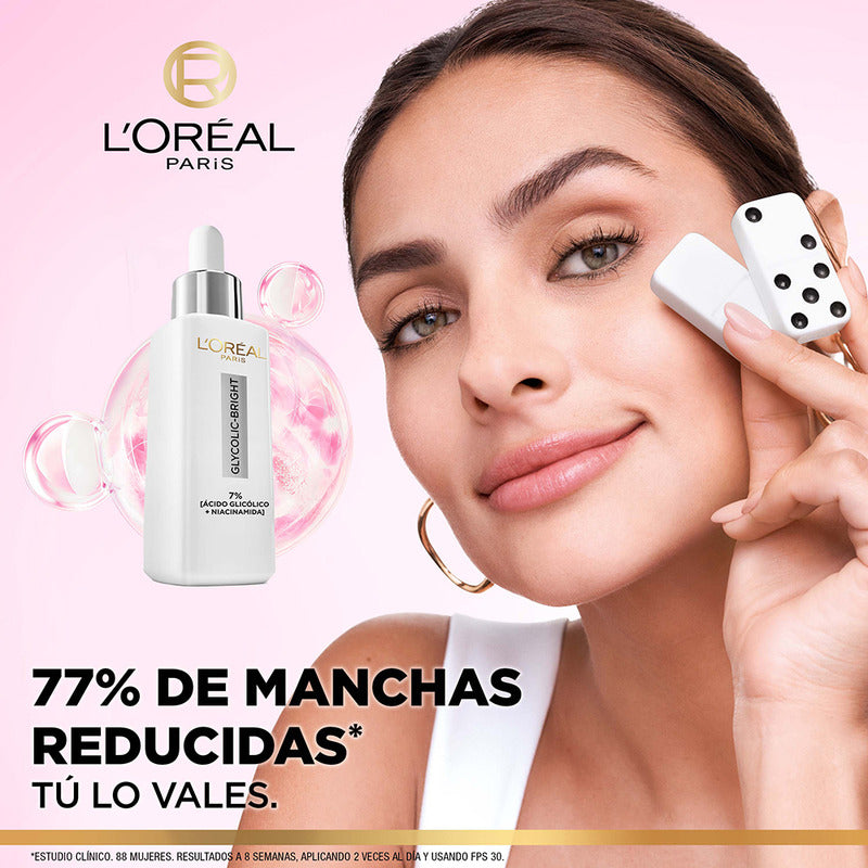 Sérum Anti-manchas Glycolic Bright De L'oréal Paris Todo Tipo De Piel Día/noche
