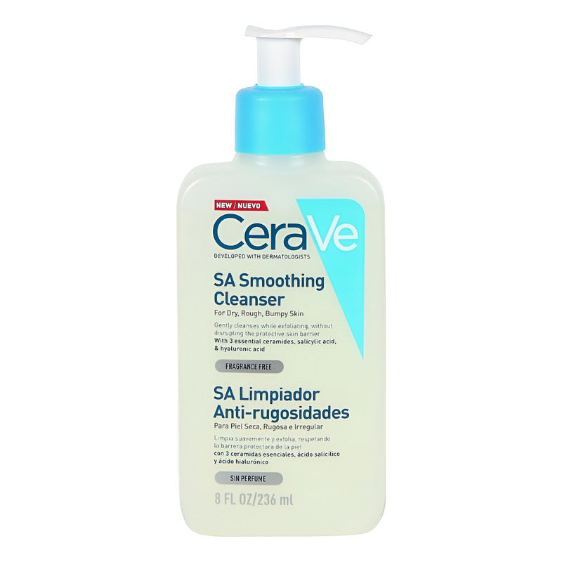 Cerave Sa Limpiador Antirugosidades 236 Ml Día/noche Seca/rugosa