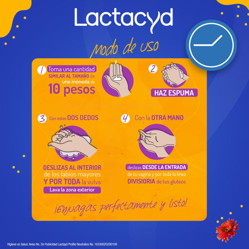 Shampoo Íntimo Lactacyd Neutralize De Uso Diario Con 220ml