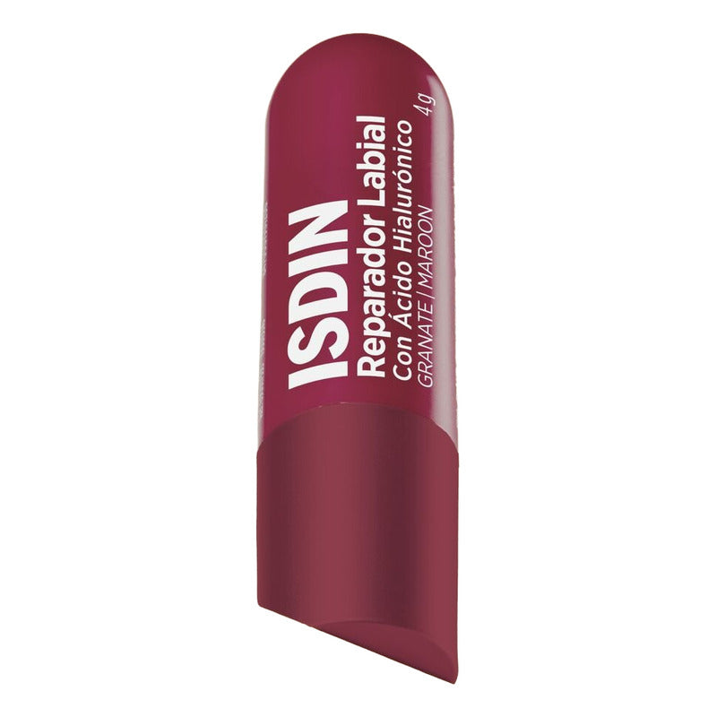 Bálsamo Reparador Labial Con A H Color Granate Isdin 4g