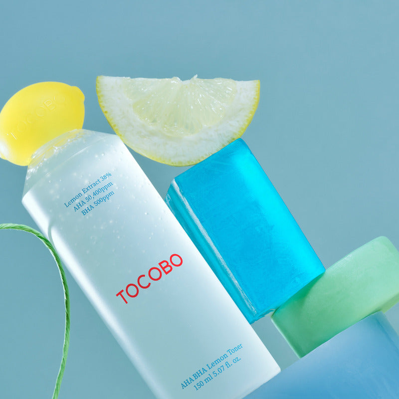 Tocobo Aha Bha Lemon Toner 150 Ml - Exfoliante Facial Todo Tipo De Piel