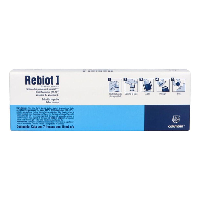 Rebiot I Suplemento Alimenticio Solución 7 Frascos 10 Ml C/u N/a