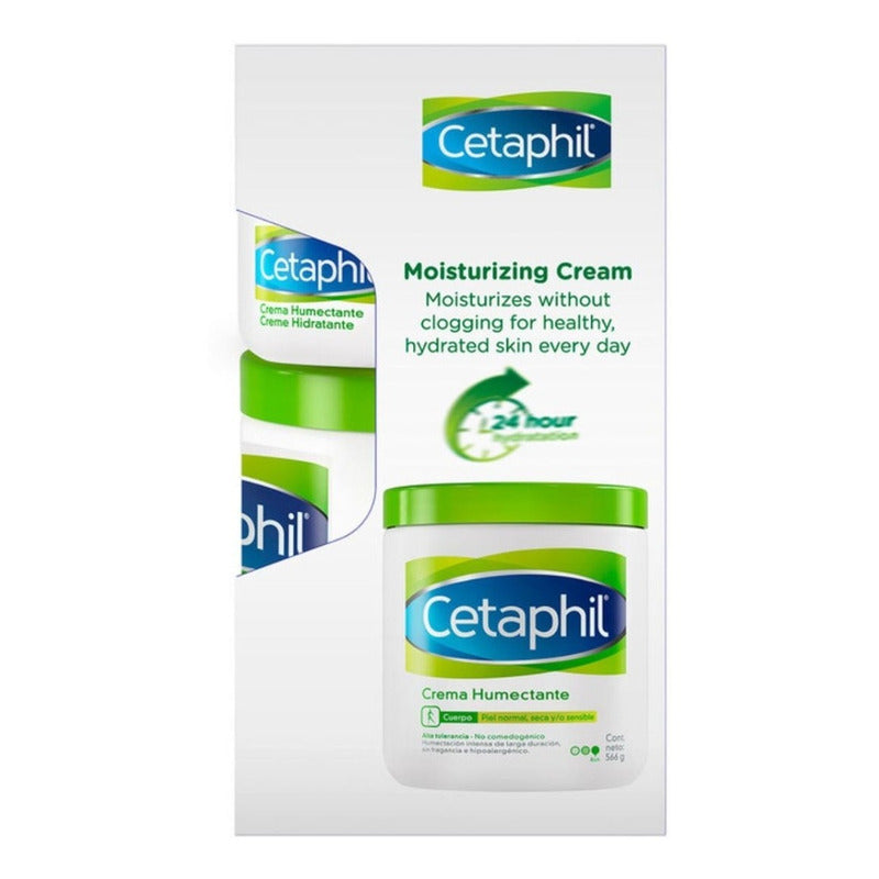 Cetaphil, Paquete Crema Hidratante 566g + 250g (piel Seca)