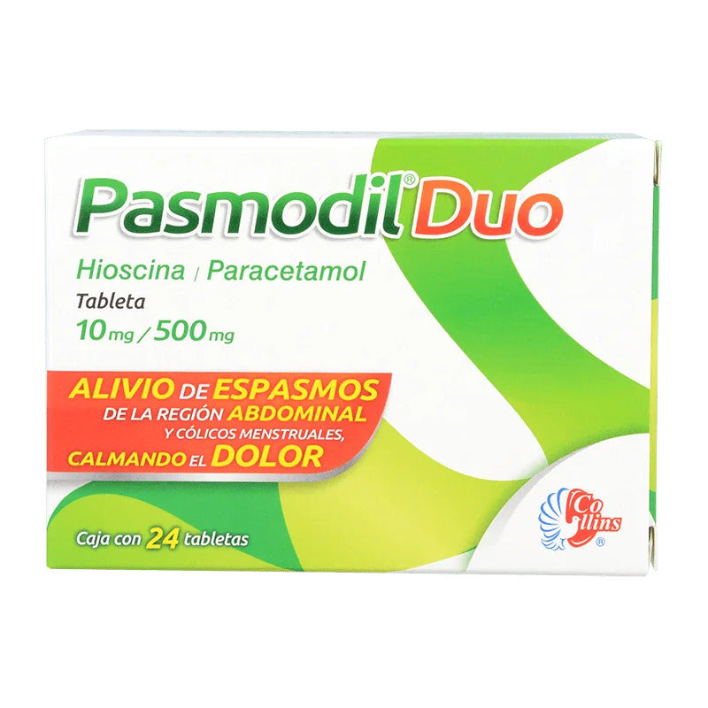 Pasmodil Duo 24 Tabletas 10 Mg 500 Mg Collins