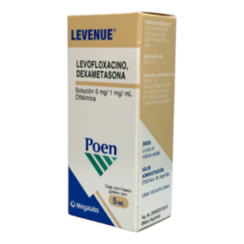 Poen Levenue Solucion Oftalmica Levofloxacino-dexa 5ml