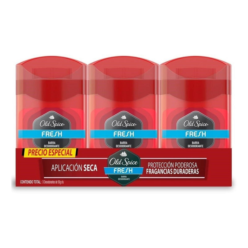 Desodorante Old Spice Fresh Para Caballero 3 Pack