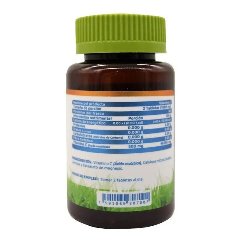 Vidanat Vitamina C Suplemento Alimenticio 120 Tabletas Sin Sabor