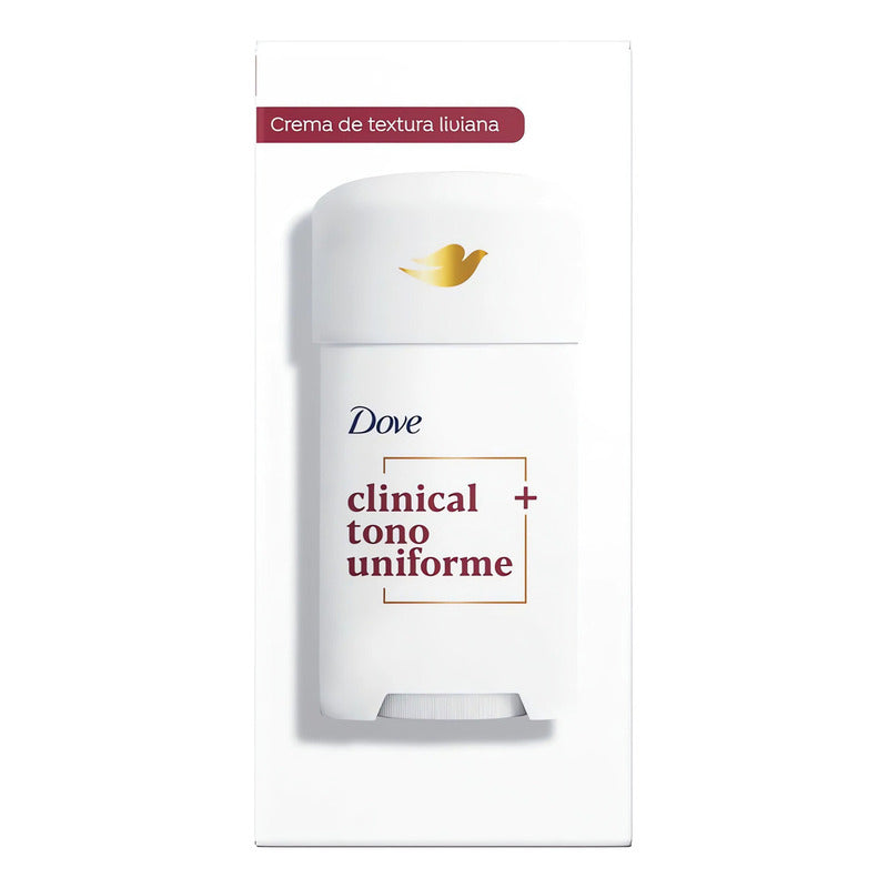 Dove Clinical Antitranspirante En Crema + Tono Uniforme 58gr Neutra
