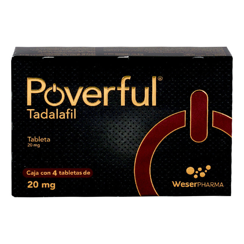 Poverful Tableta 20 Mg, 4 Tabletas