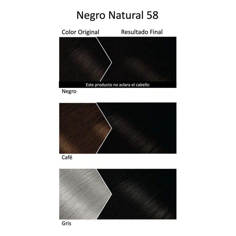 2 Bigen Tinte Permanente Cabello Hombres Y Mujeres Tono 58 58 Negro Natural