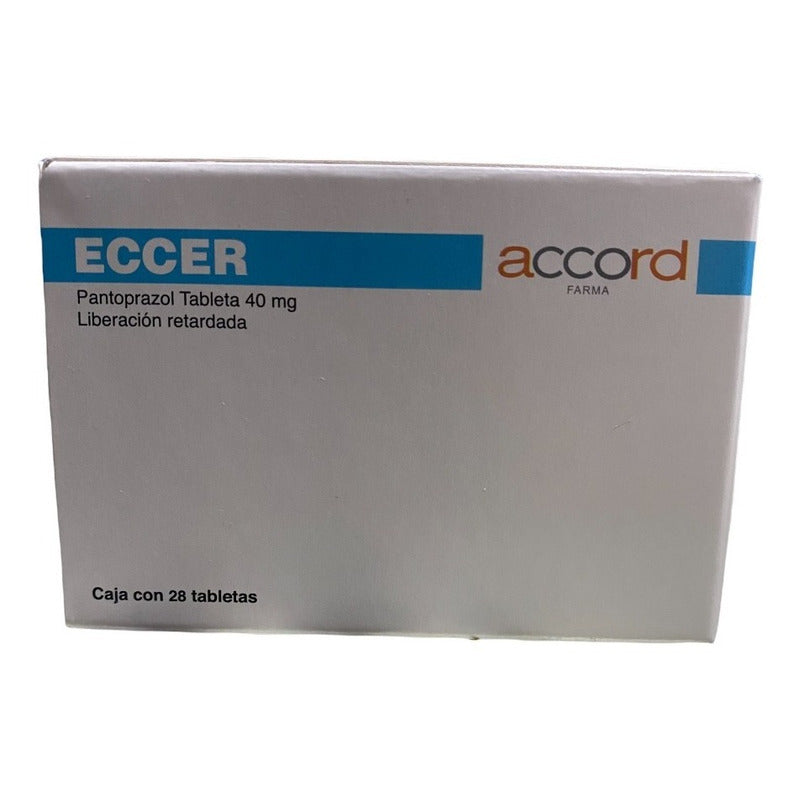 Eccer Pantoprazol Liberación Retardada 40 Mg 28 Tabletas