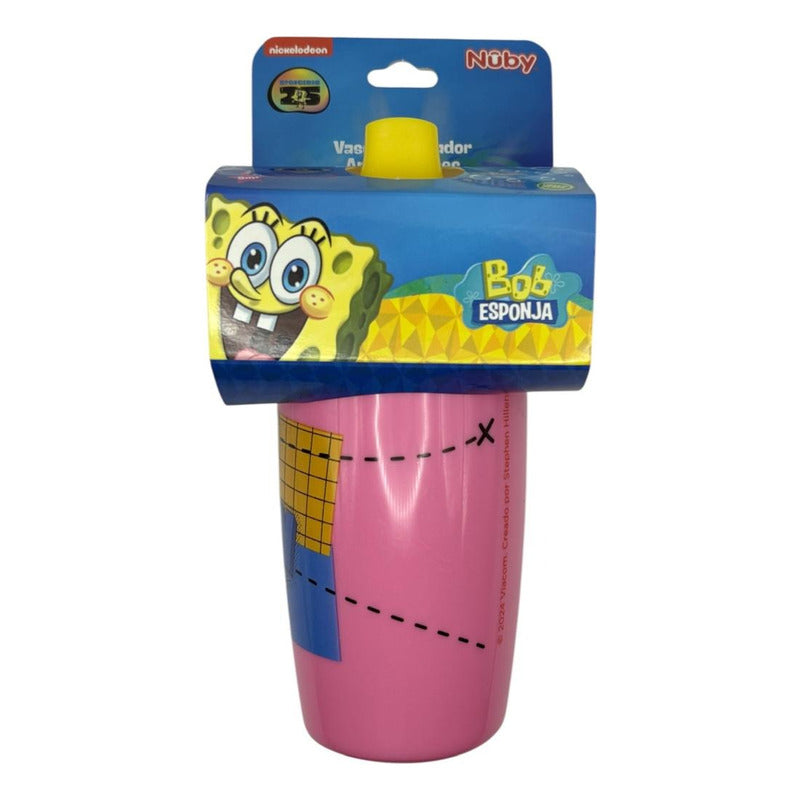 Vaso Entrenador Nuby Antiderrames 325ml Bob Esponja