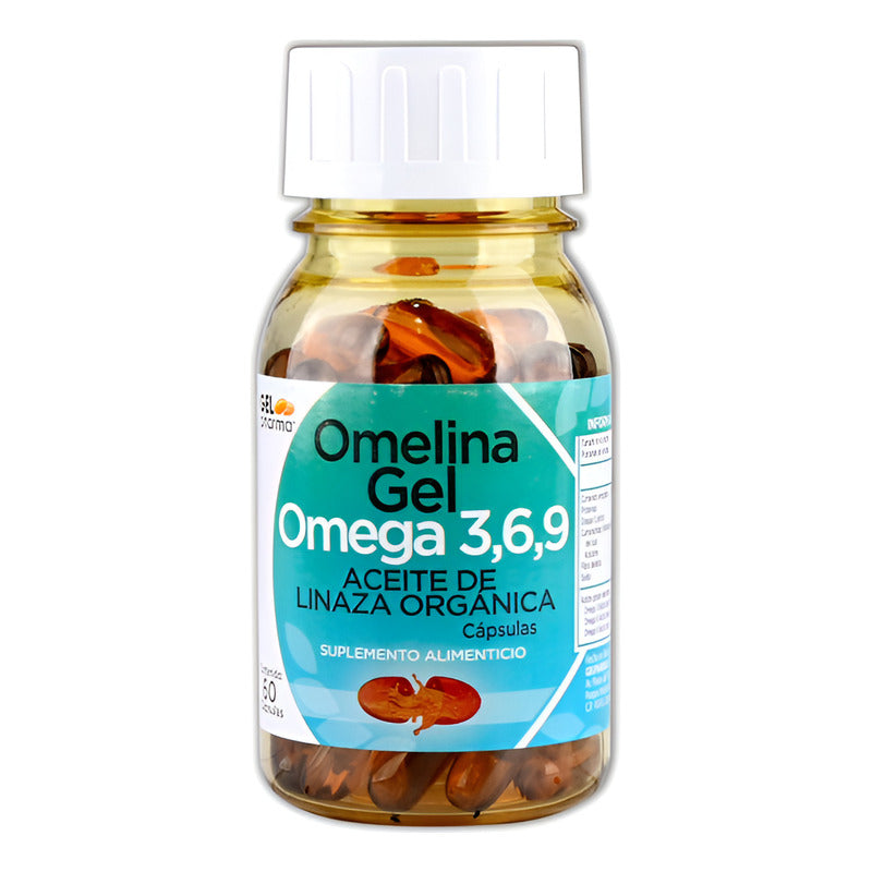 Omelina Gel Omega 3,6,9 Aceite De Linaza Orgánica 60 Cap No