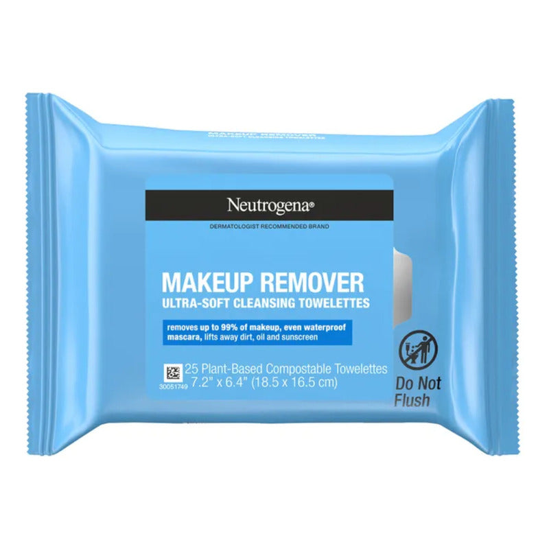 Toallas Neutrogena Removedor De Maquillaje 25pzas Ultrasuave