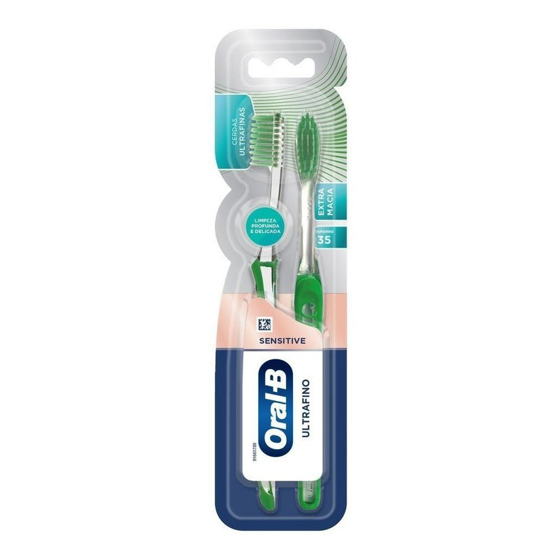 2 Cepillos Dentales Sensitive Extra Suave Ultrafino
