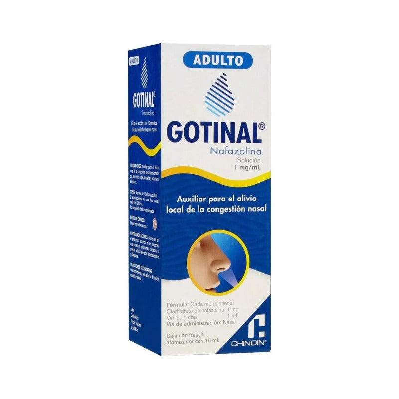Gotinal Adulto Nafazolina Alivio Congestión Nasal 15ml