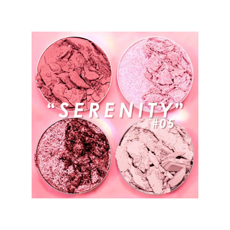 Cuarteto De Sombras Para Ojos Glam Pink Up Color 05 Serenity