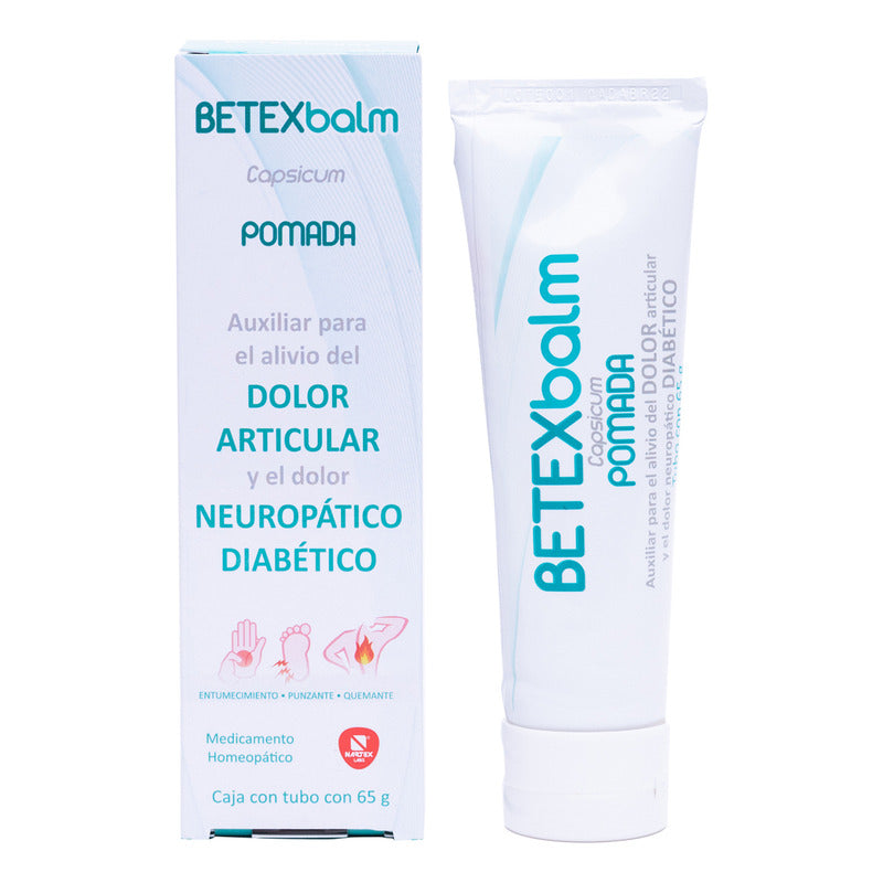 Betexbalm Auxiliar En Neuropatía Diabética Nartex Homeopatía Alivio Dolor Nervioso, Neuropático Y Articular