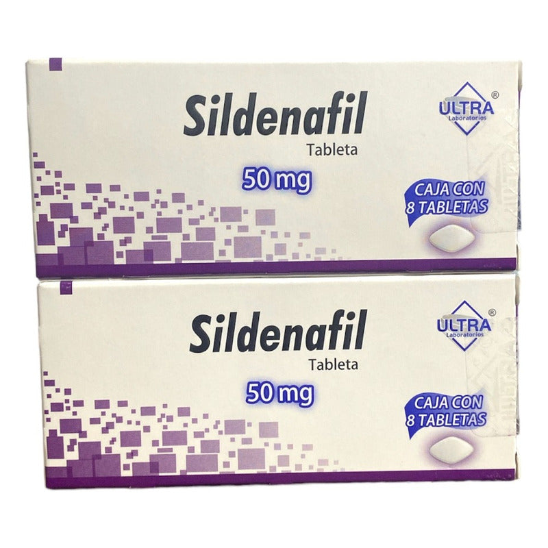 Promoción 2x1 Sildenafil Ultra 50mg Con 8 Tabletas Cu