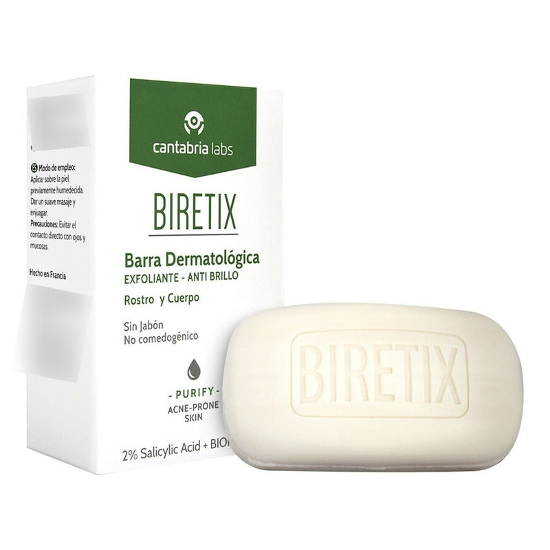 Biretix Barra Dermatológica Antiacné Cantabria Labs 80g Tipo De Piel -