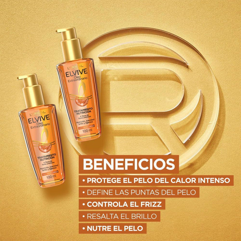 Aceite Capilar L'oréal Paris Óleo Extraordinario 100 Ml
