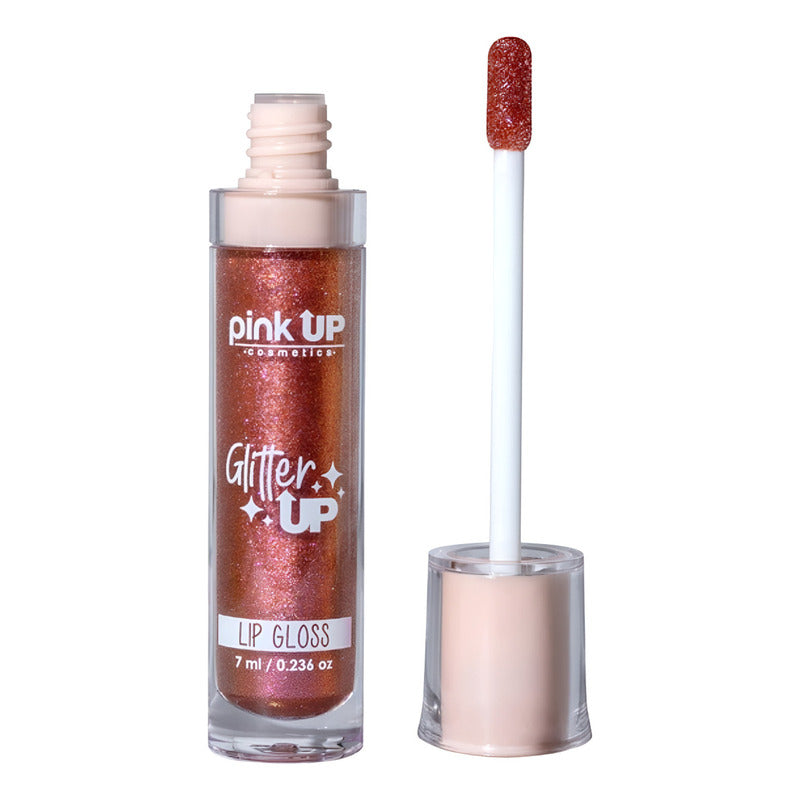 Lip Gloss Hidratante Con Brillos Glitter Up Pink Up Acabado Brillante Color 06 Fairy Dust